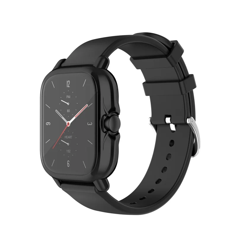 Étui de protection en TPU électrolytique pour montre intelligente A1968 pour Amazfit GTS 2e/GTS 2 - Noir électrolytique