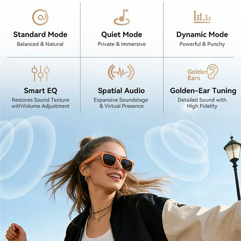 X01 Smart Glasses Camera AI Translation Video Recording Bluetooth-Compatible 5.3 Audio Voice Assistant Wearable Device - Black Frame / Photochromic Lenses / Brown Charging Case