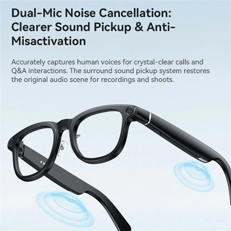 X01 Smart Glasses Camera AI Translation Video Recording Bluetooth-Compatible 5.3 Audio Voice Assistant Wearable Device - Black Frame / Photochromic Lenses / Brown Charging Case