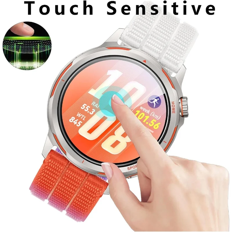 3Pcs For Huawei Watch GT Runner 2 Tempered Glass Screen Protector HD Clear Watch Screen Film - Transparent