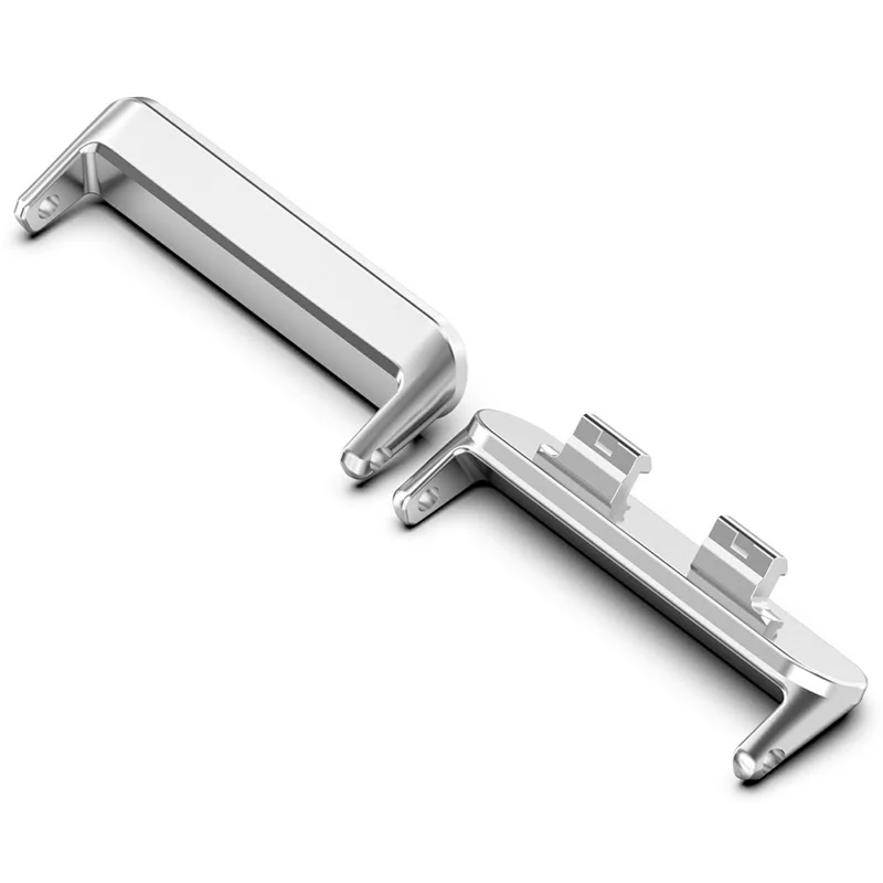 2Pcs 18mm Watch Band Connector for Huawei Band 11 / 11 Pro / 11 NFC Quick Release Metal Adapter - Silver