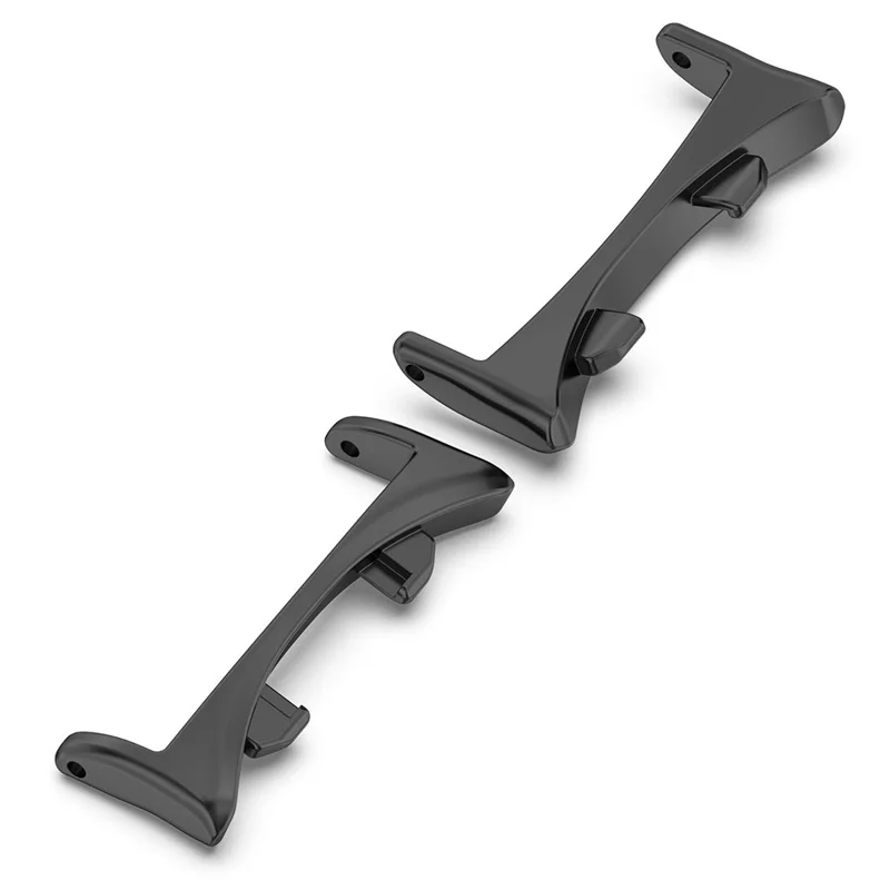 1 Paar 20 mm Metalladapter für Honor Watch GS 5 Schnellwechsel-Armbandverbinder - Schwarz