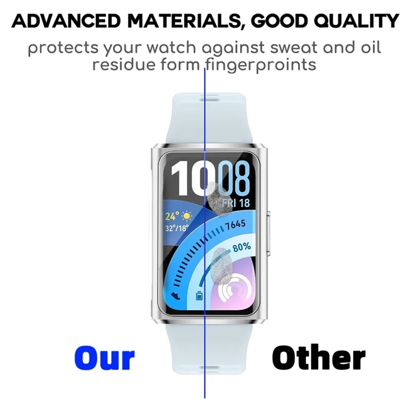 4 pièces pour Huawei Band 11 Pro Protecteur d'écran 3D intégral HD clair en film hydrogel TPU - Transparent