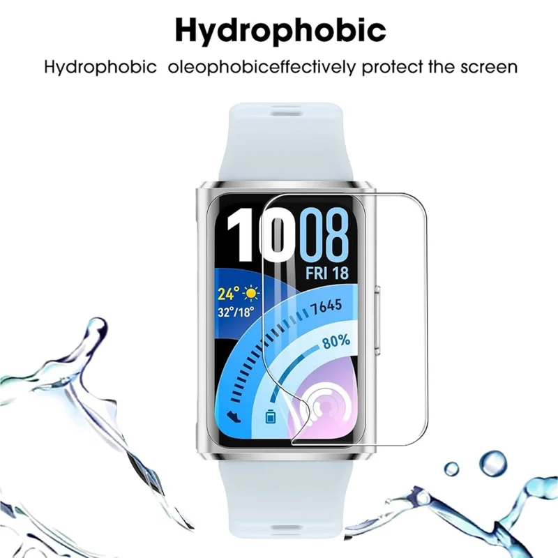 4 pièces pour Huawei Band 11 Pro Protecteur d'écran 3D intégral HD clair en film hydrogel TPU - Transparent