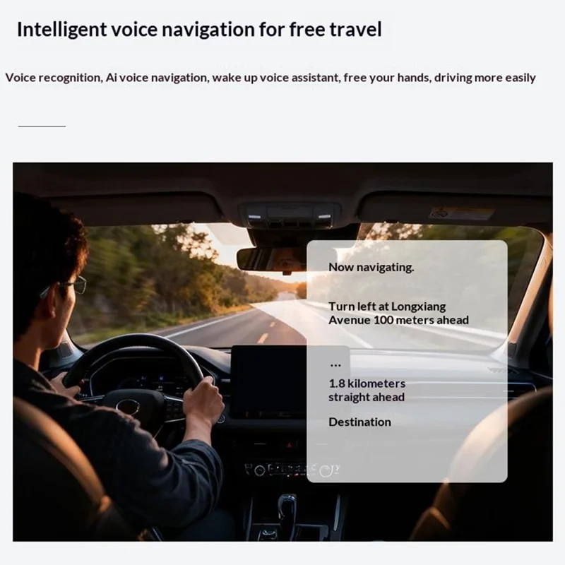 KRETA E01 Gafas Inteligentes Traductor AI Montura Ultraligera de Titanio Auriculares Bluetooth Gafas Inteligentes - Negro Azul