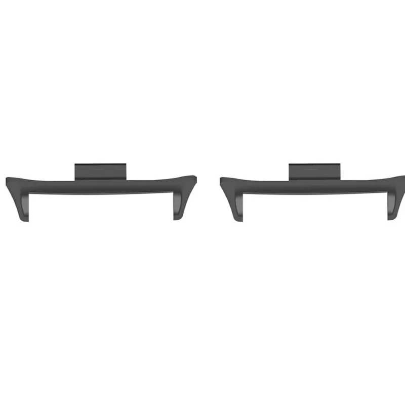 1 Pair for Honor Watch X5i 20mm Metal Watch Band Connector Quick Release Spring Bar Adapter - Black