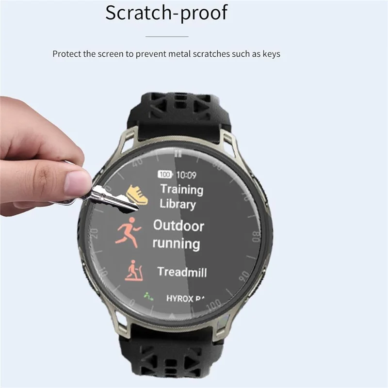 3Pcs For Huami Amazfit Cheetah 2 Pro TPU Watch Screen Protector Anti Scratch HD Clear Hydrogel Film - Transparent