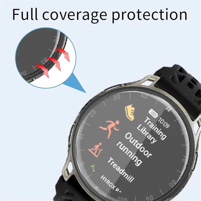 3Pcs For Huami Amazfit Cheetah 2 Pro TPU Watch Screen Protector Anti Scratch HD Clear Hydrogel Film - Transparent