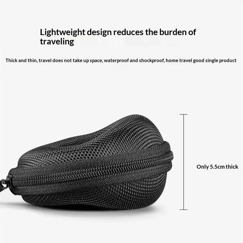 EVA Hard Case Watch Storage Bag Portable Waterproof Shockproof Organizer with Carabiner
