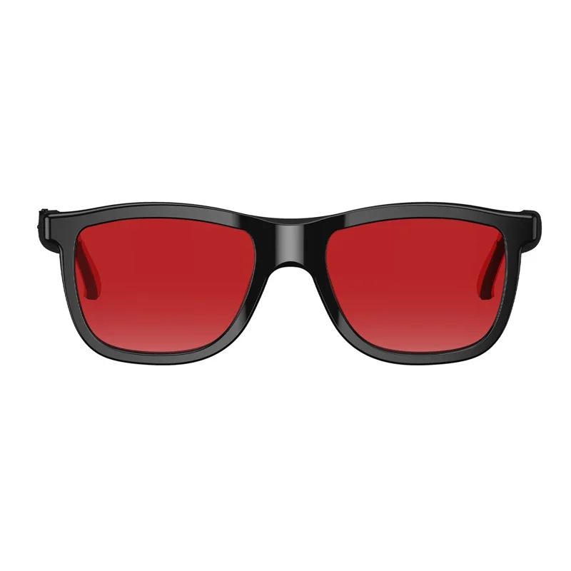 E05 AI Smart Glasses 4-nivåers touchfärgbyte Bluetooth-kompatibla översättningssolglasögon med elektrokromatiska linsar - Röd