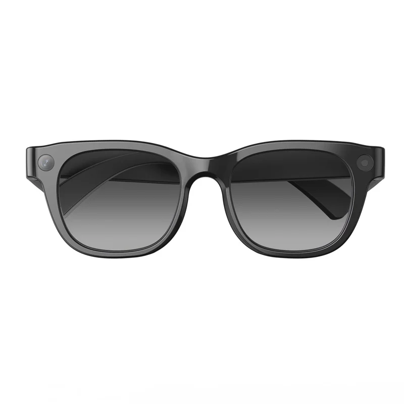 E06S AI Smart Glasses 13MP Camera Real-time Translation Voice Control Music Touchpad Eyeglasses for Office Meeting - Grey