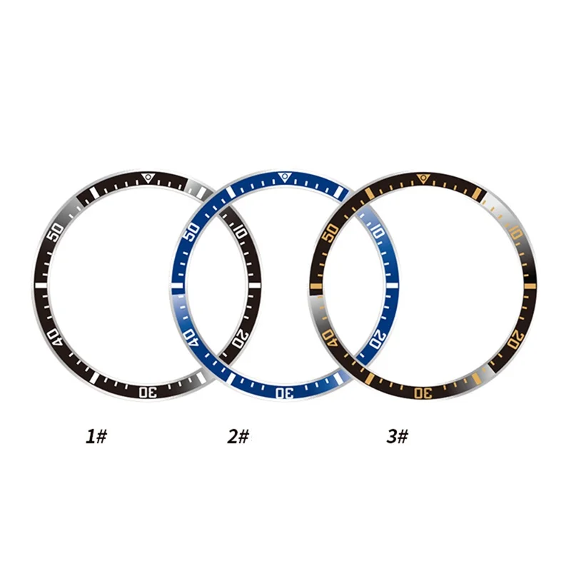 Bezel Ring for Xiaomi Watch S5 / S4 / S3 Anti Scratch Aluminum Alloy Adhesive Cover - Blue  /  White Characters
