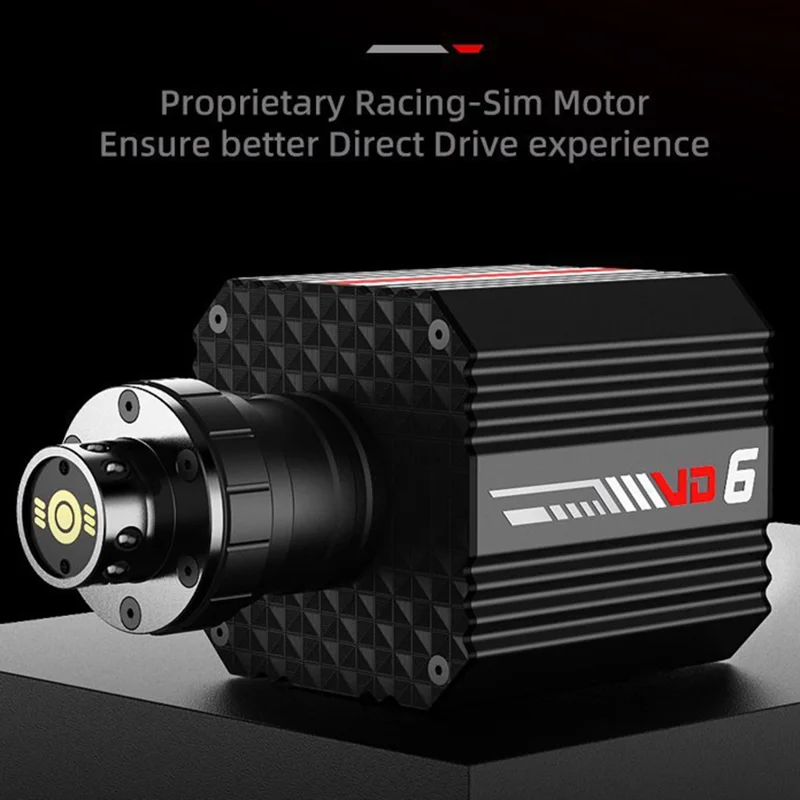 PXN VD6 Direct Drive Racing Wheel Bundle 6 Нм Обратная связь педали Совместимость с игровым ПК - Черный