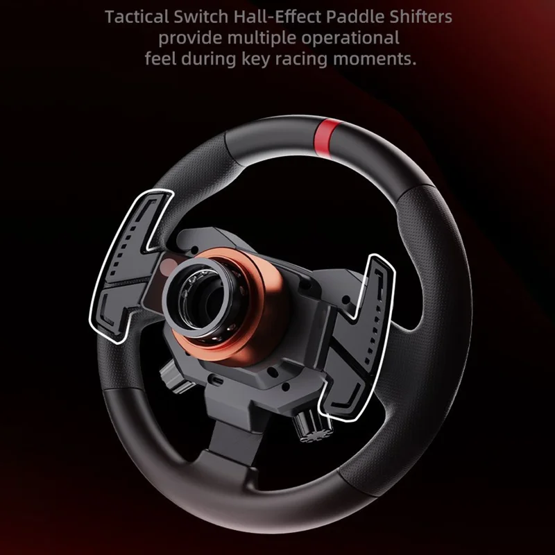 PXN VD6 Direct Drive Racing Wheel Bundle 6 Нм Обратная связь педали Совместимость с игровым ПК - Черный