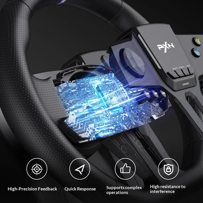 PXN V900 Gen2 Игровая рулевая колонка Симулятор гонок Поворот на 270° / 900° для PC, PS4, Switch