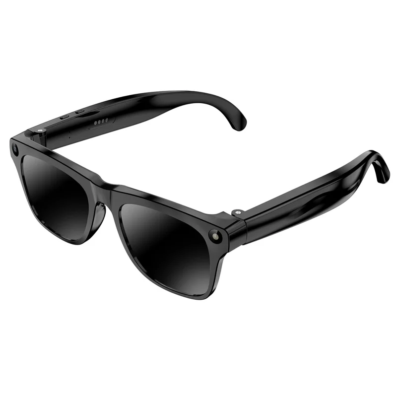 xk one pro AI Smart Glasses 8MP HD Camera Bluetooth-compatible Calling Voice Translation Recording Eyewear - Black