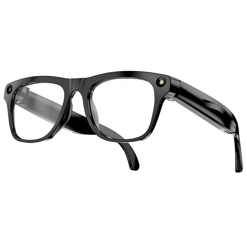 xk one pro AI Smart Glasses 8MP HD Camera Bluetooth-compatible Calling Voice Translation Recording Eyewear - Black