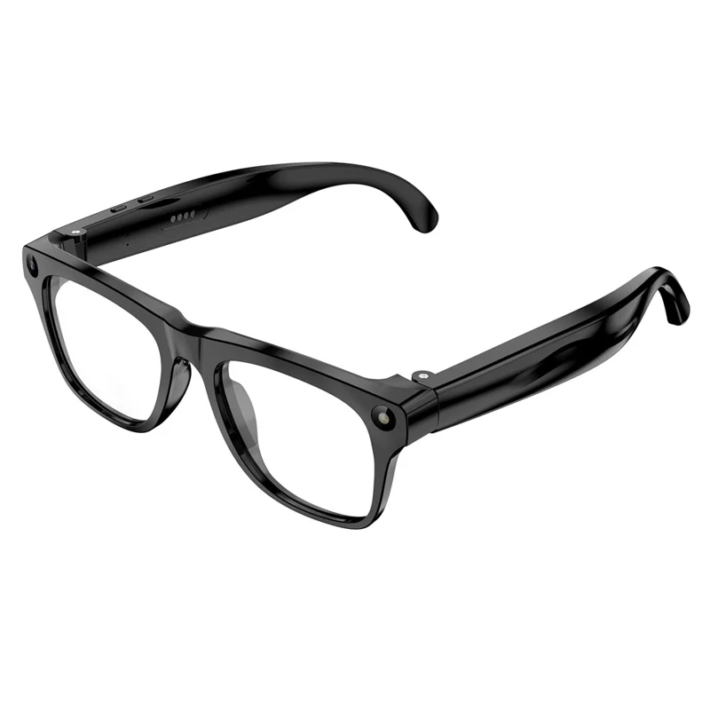 xk one pro AI Smart Glasses 8MP HD Camera Bluetooth-compatible Calling Voice Translation Recording Eyewear - Black