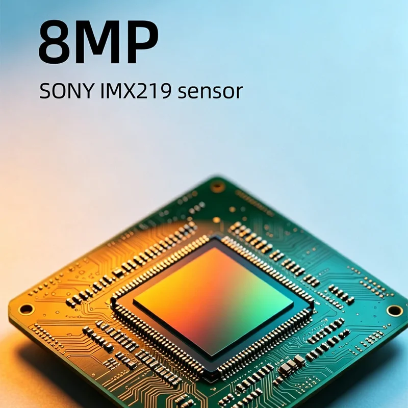 E09B Smart Glasses 8MP Camera 8GB Storage Voice Assistant Metal Half Frame Anti-Blue Light Lens