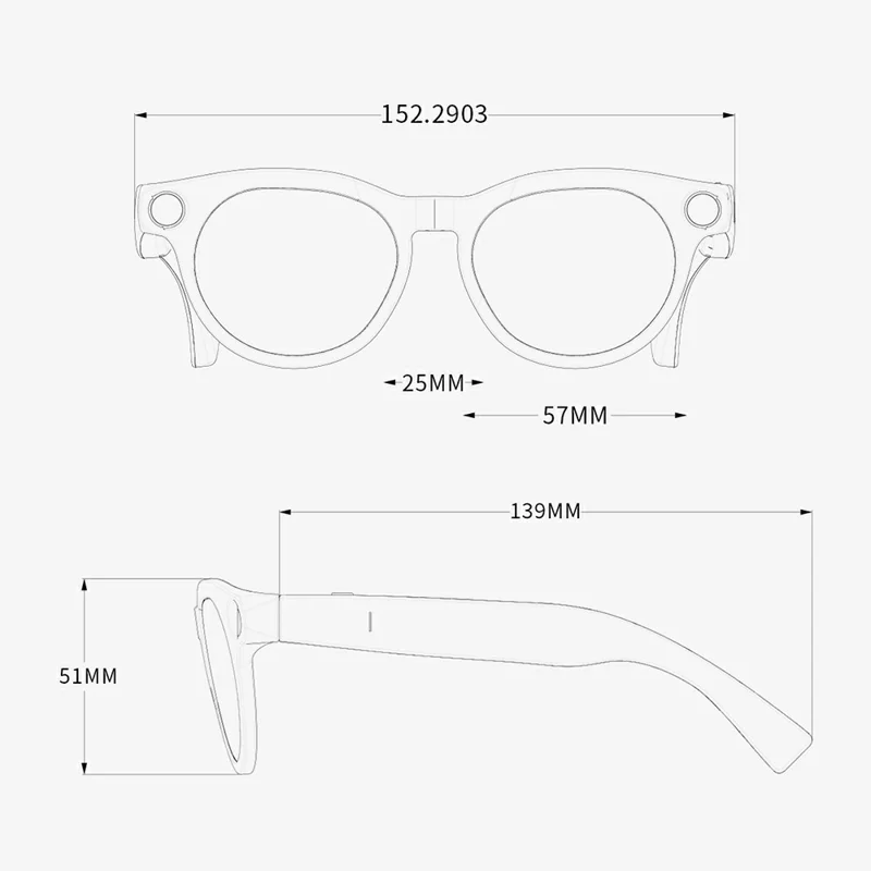CY05MAX 8MP Kamera-AI-Smartbrille mit selbsttönenden Gläsern und Ladeetui – Schwarz