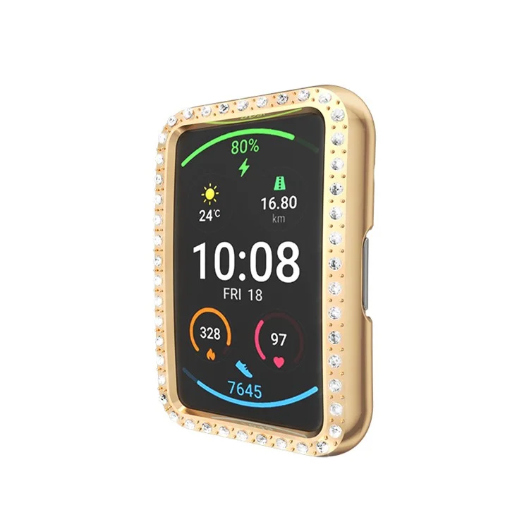 Rhinestone Dekor Hartplastik-Rahmen-Schutzhülle für Huawei Watch Fit