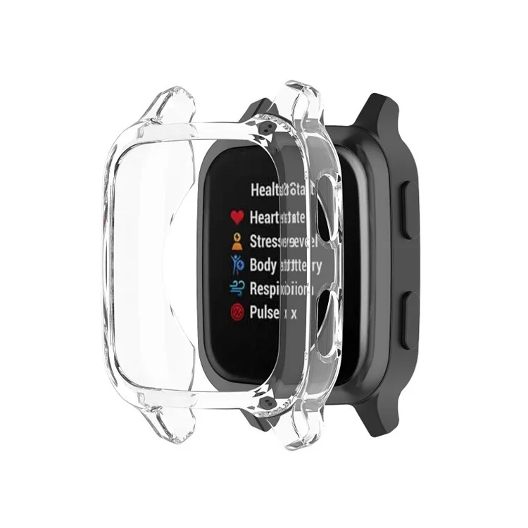 Transparent TPU Protective Shell Cover for Garmin Venu Sq Smart Watch - Transparent