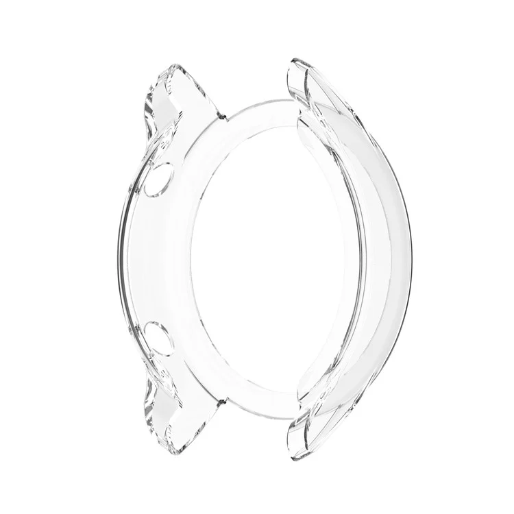 Funda protectora de TPU transparente (compatible con carga de energía con la funda) para Xiaomi Mi Watch Color Sport - Blanco transparente