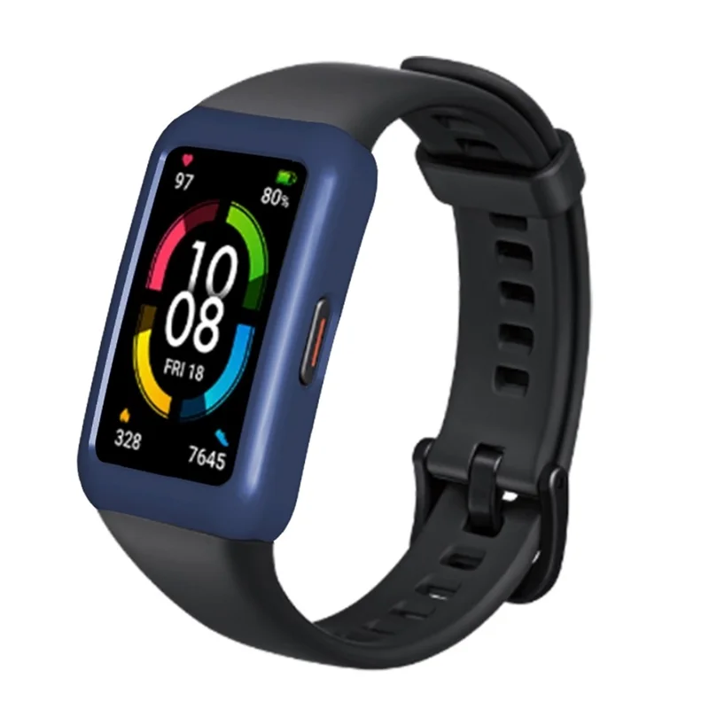 Hard PC Full Protection Case Shell Frame for Huawei Honor 6 Smart Bracelet - Midnight Blue