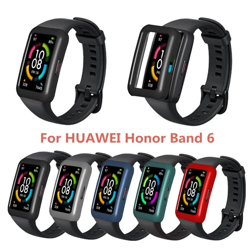 Hard PC Full Protection Case Shell Frame for Huawei Honor 6 Smart Bracelet - Midnight Blue