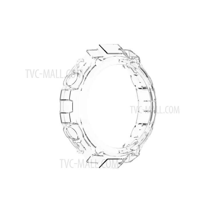 Étui de protection en TPU souple et transparent pour montre connectée Huami Amazfit T-Rex A1918 - Blanc 