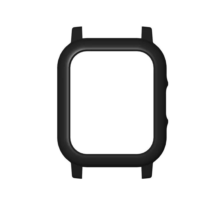 Anti-Scratch Electroplated PC Smart Watch Case Shell Cover for Xiaomi Haylou Solar LS02 - Black