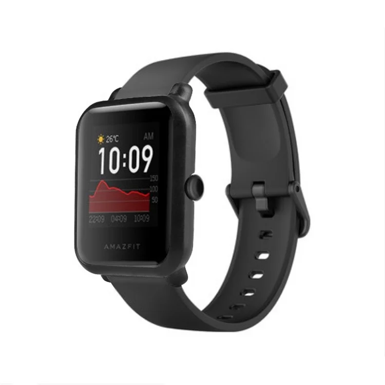 Matte Skin Hard Plastic Watch Frame Cover for Amazfit Lite / Amazfit Bip S/Bip 1S - Black