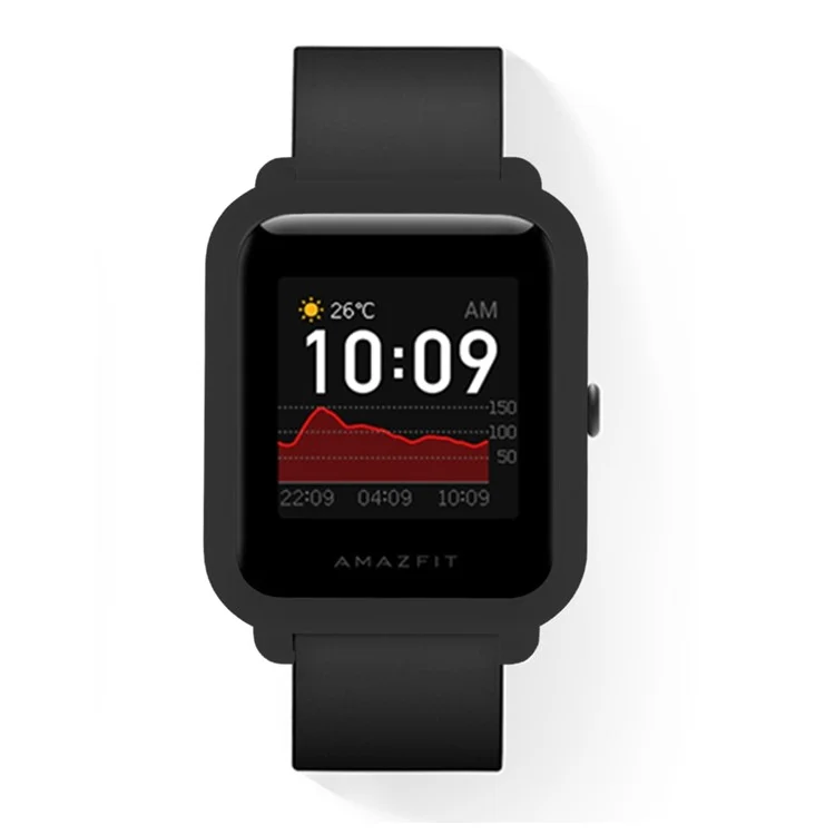 Matte Skin Hard Plastic Watch Frame Cover for Amazfit Lite / Amazfit Bip S/Bip 1S - Black
