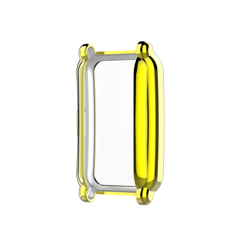 Full Coverage Electroplating Shockproof TPU Protective Case Frame Cover for Honor Watch ES/HES-B19 - Gold