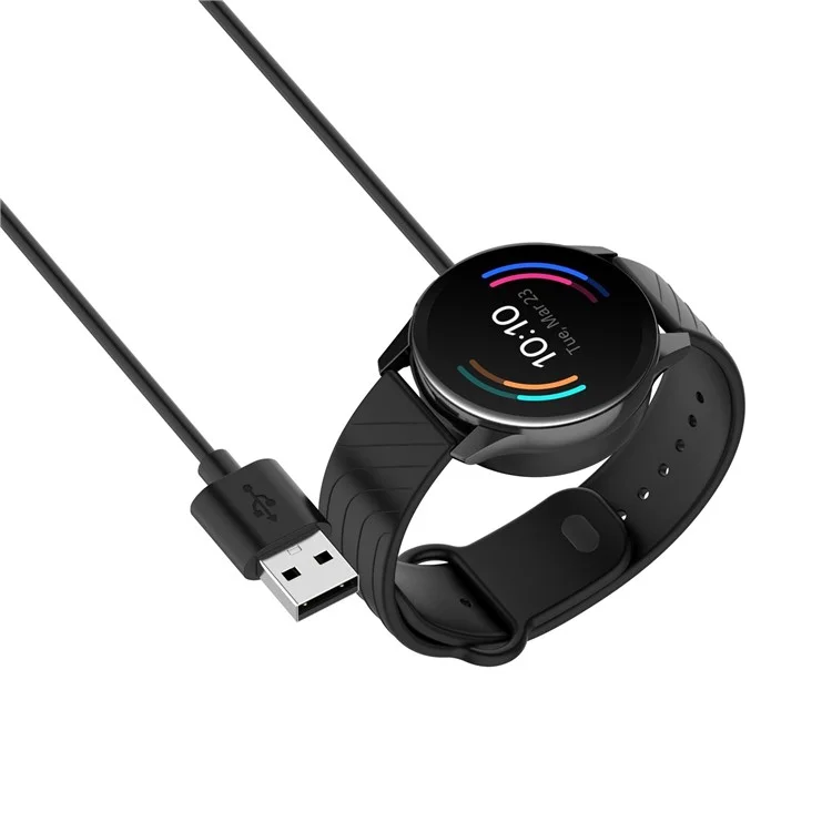 1m USB -ladegerät Smart Watch Ladekabel -dock -wiege Für OnePlus Watch - Schwarz