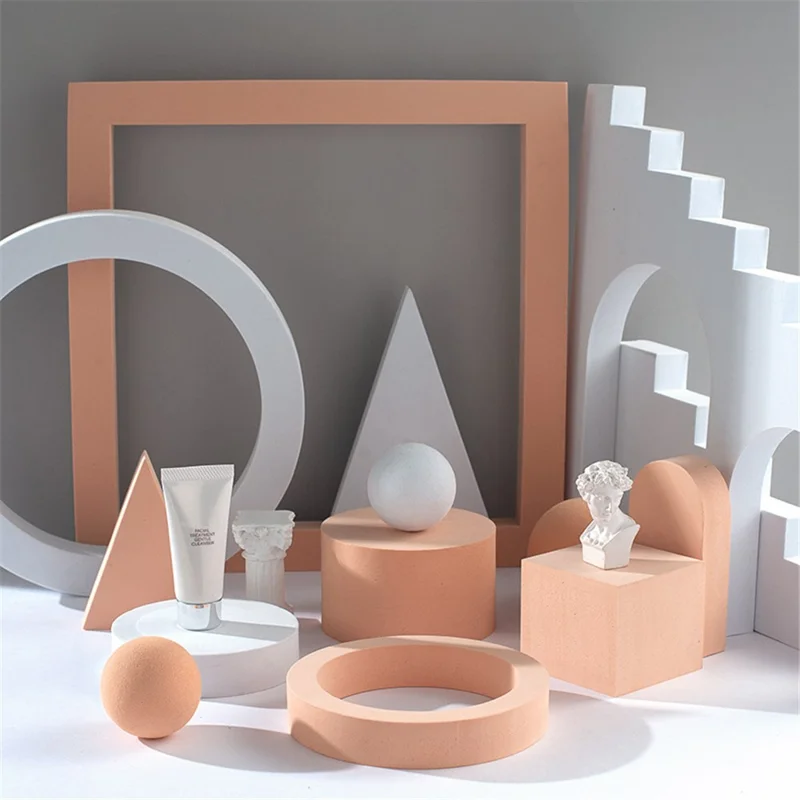 Forma geometrica 7*7*6cm Prop fotografico Sfondo fotografico a cubo Ornamento - Nudo