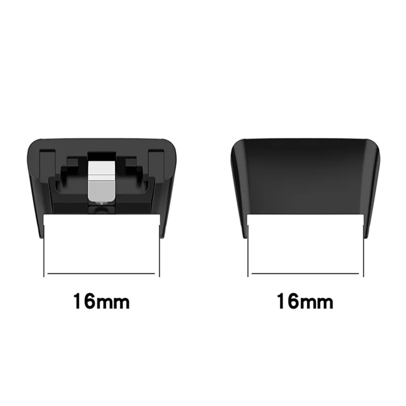 Connecteurs de Boucle de Montre en Métal 1 Paire Pour Huawei Band 6 / Honor Band 6 - le Noir