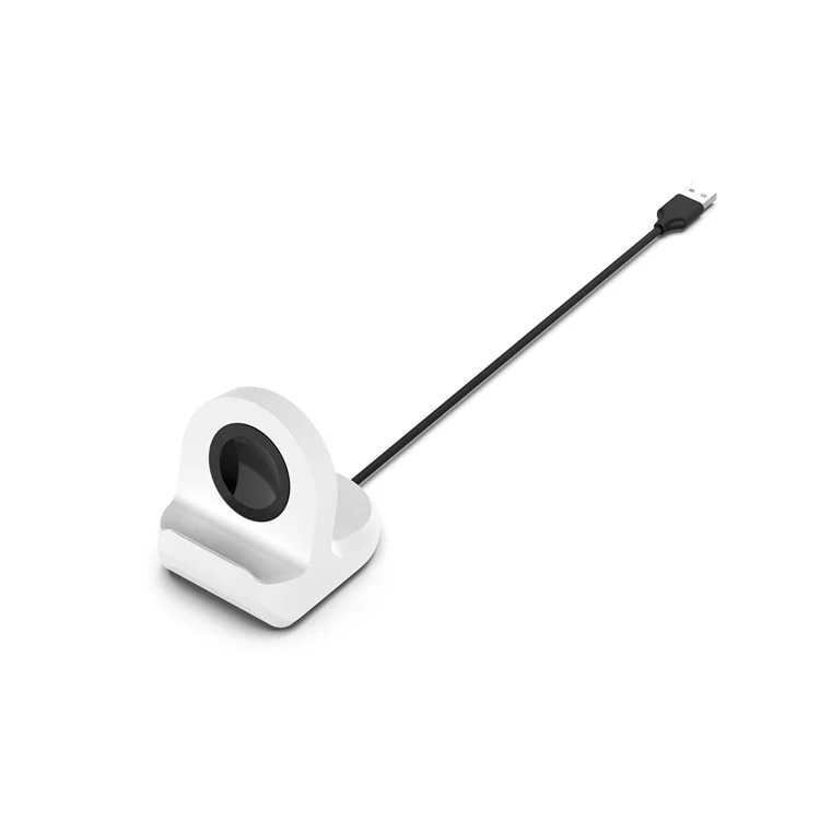 Smart Watch Silicone Halterung Ladestation für Samsung Galaxy Watch4 40mm/44mm / Samsung Galaxy Watch 4 classic 42mm/46mm - Weiß
