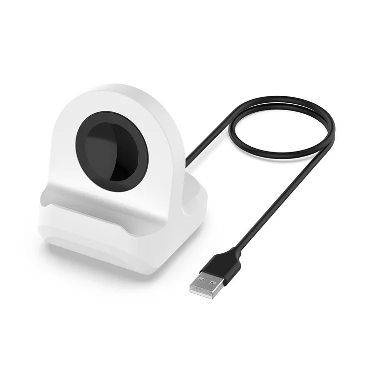 Smart Watch Silicone Halterung Ladestation für Samsung Galaxy Watch4 40mm/44mm / Samsung Galaxy Watch 4 classic 42mm/46mm - Weiß
