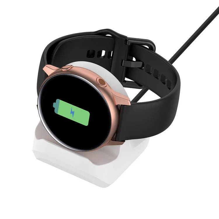 Smart Watch Silicone Halterung Ladestation für Samsung Galaxy Watch4 40mm/44mm / Samsung Galaxy Watch 4 classic 42mm/46mm - Weiß