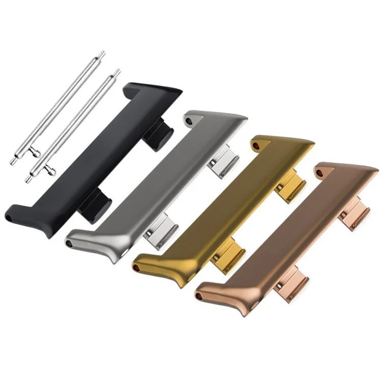 Connettore Cinghia Dell'adattatore di Connessione in Acciaio Inossidabile da 1 Coppia Per Orologio Oppo 2 42mm - D'argento