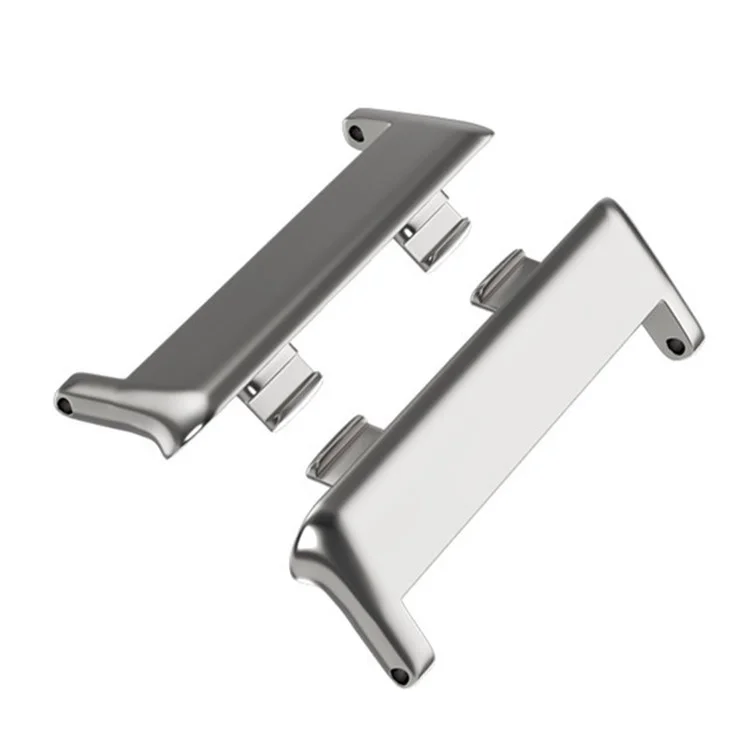 1 Paio di Connettori Adattatori per Cinturini di Orologi in Acciaio Inossidabile per Oppo Watch 2 46mm - Argento