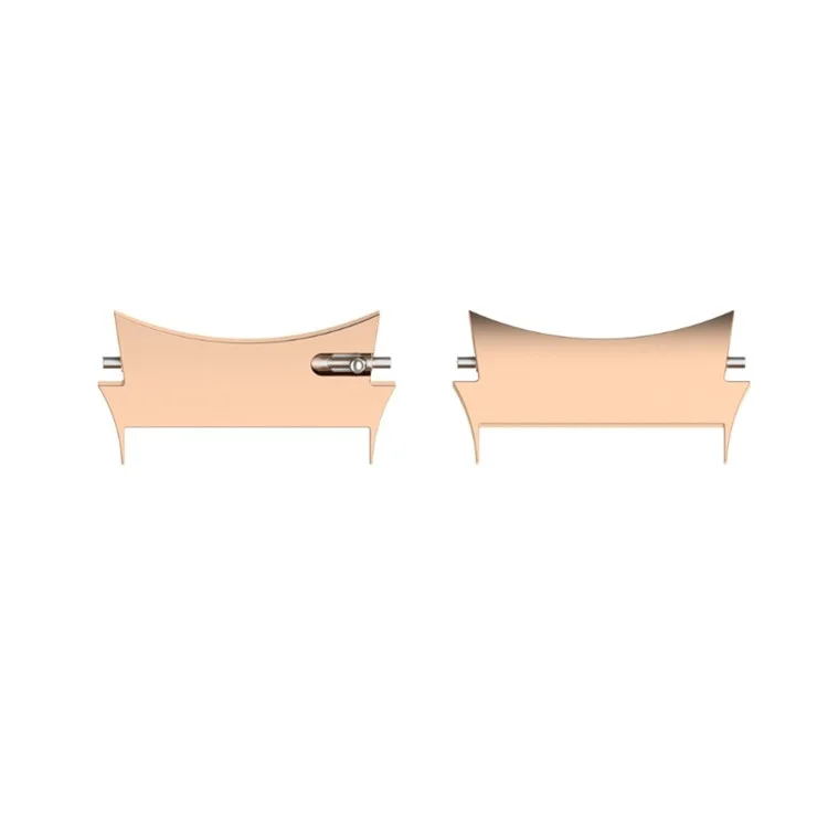 1 Par de 20 mm de Relógio de Cinta de Strap Conector de Aço Inoxidável Adaptador Para Samsung Galaxy Watch4 44mm 40mm / Galaxy Watch4 Classic 46mm 42mm - Rosa Ouro