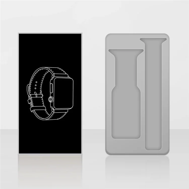 10Pcs / Set for Apple Watch Band Packaging Universal Genuine Leather Watch Strap Paper Pack Box - Black