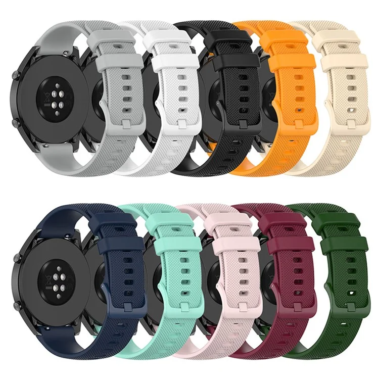 Сменный ремешок для часов 22 мм из силикона для Huawei Watch 4 Pro / Watch 2 Pro / Watch GT Runner / GT 3 46 мм / Watch GT 3 SE / Honor Watch GS 3i - вишневый