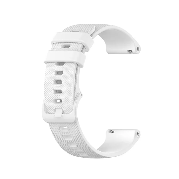 22mm Silicone Watch Band Replacement Strap for Huawei Watch 4 Pro / Watch 2 Pro / Watch GT Runner / GT 3 46mm / Watch GT 3 SE / Honor Watch GS 3i - White