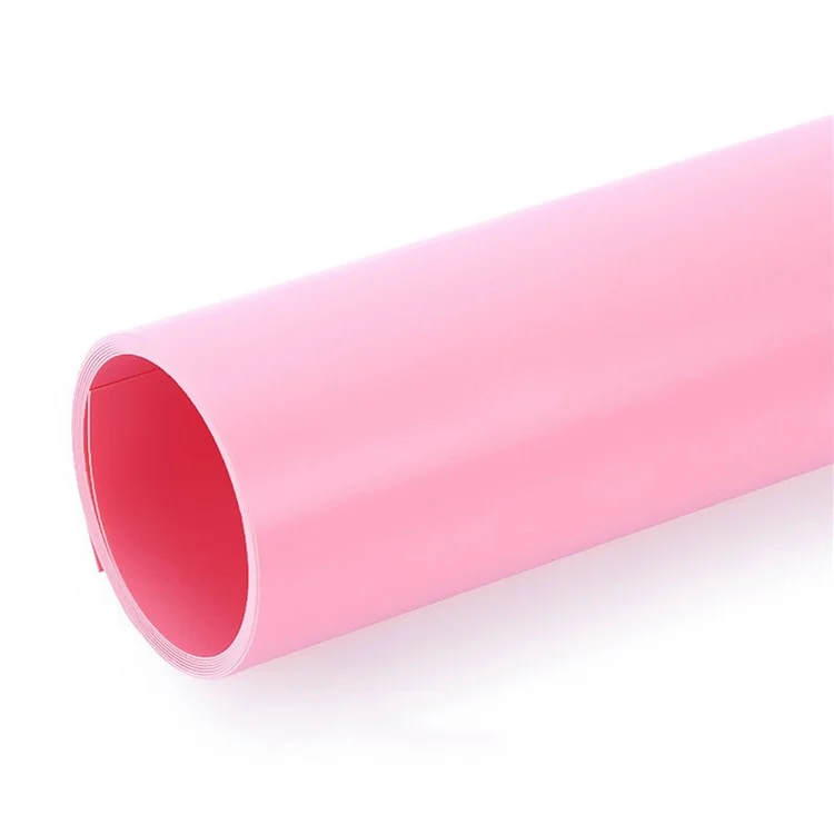 50x50 cm Colore Solido Opaco PVC Sfondo Impermeabile Anti-tronche Fondi - Rosa