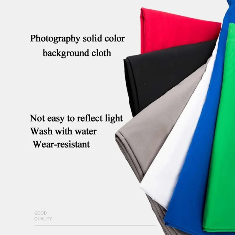 3*2m Solid Color Background for Photo Studio Green Screen Chroma Key Photography Backdrop - White