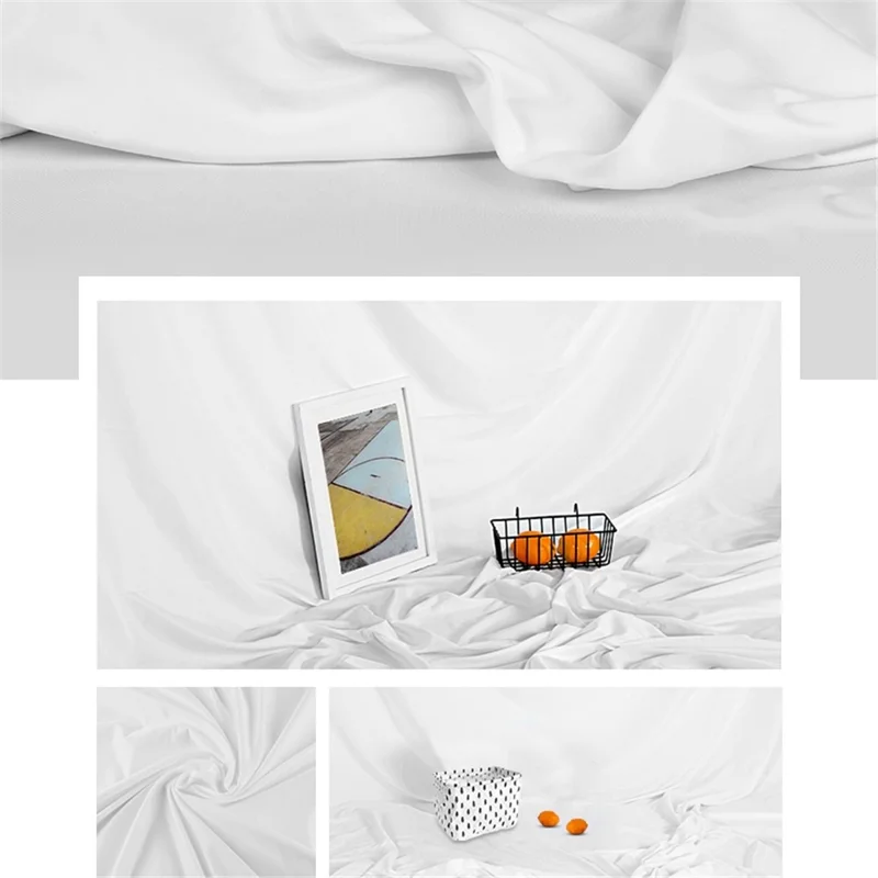 3*2m Solid Color Background for Photo Studio Green Screen Chroma Key Photography Backdrop - White