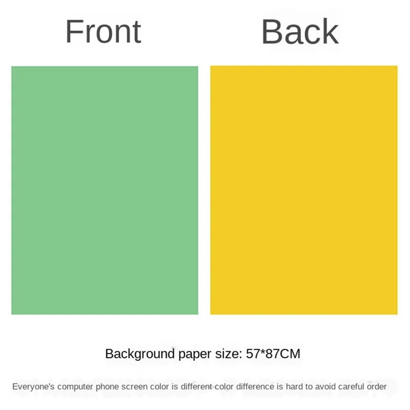 57x87cm Double-Sided Backdrop Photography Background Paper Morandi Pure Color Waterproof Photo Backdrop - 18